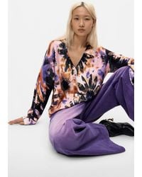 Desigual - Floral Print Cardigan, Cotton - Lyst