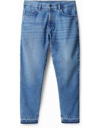 Desigual - Hybrid Denim Trousers, Cotton - Lyst