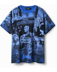 Desigual - Alien Collage T-Shirt, Cotton - Lyst