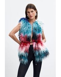 Desigual - Synthetic Fur Coat Lacroix - Lyst
