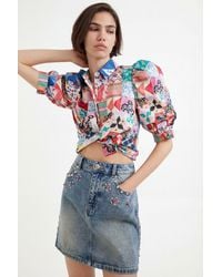 Desigual - Johnson Hartig Studded Miniskirt, Cotton - Lyst