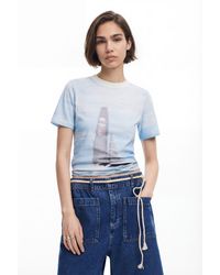 Desigual - American Magic Sailboat T-Shirt, Cotton - Lyst