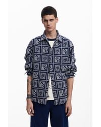 Desigual - Chemise À Manches Longues À Carreaux - Lyst