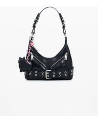 Desigual - Buckle Charm Bag, Polyurethane - Lyst