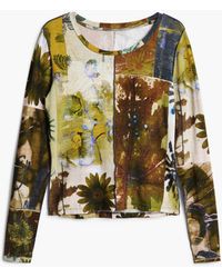Desigual - Autumn Floral T-Shirt, Viscose - Lyst