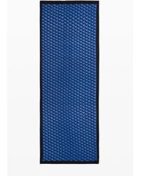 Desigual - Rectangular Scarf With Logo, Polyester - Lyst