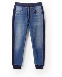Desigual - Hybrid Denim Jogging Trousers - Lyst