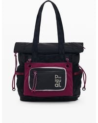 Desigual - Large Nylon Backpack, Polyamide - Lyst