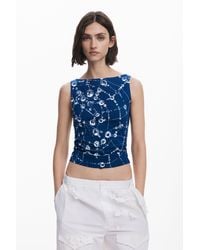 Desigual - Tyler Mcgillivary Sleeveless Drops T-Shirt - Lyst