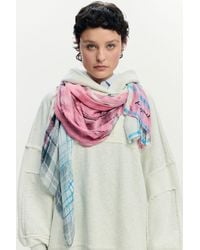 Desigual - Grunge Rectangular Foulard, Viscose - Lyst