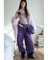 Desigual - Gradient Denim Pants, Cotton - Lyst