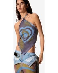 Desigual - Denim Blouse Masha Popova, Cotton - Lyst
