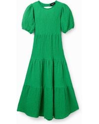 Desigual - Back Neckline Midi Dress - Lyst