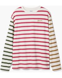 Desigual - Striped T-Shirt, Cotton - Lyst
