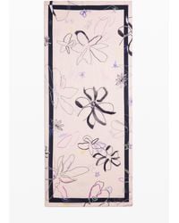 Desigual - Printed Flower Scarf, Viscose - Lyst