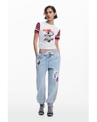 Desigual - Vaquero Jogger Minnie Mouse - Lyst