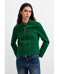 Desigual - Short Faux Leather Jacket, Polyurethane - Lyst