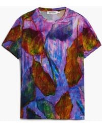 Desigual - Leaf T-Shirt, Viscose - Lyst