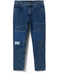 Desigual - Patchwork Carrot Jeans - Lyst
