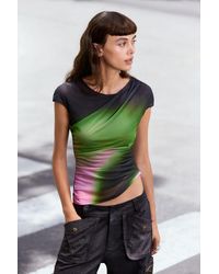 Desigual - Short Sleeve Knit T-Shirt, Polyester - Lyst
