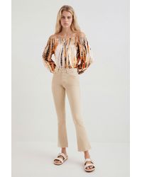 Desigual - Flared Cropped Jeans, Cotton - Lyst
