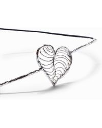 Desigual - Zalio Silver-plated Heart Leather Belt - Lyst