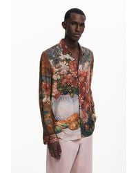 Desigual - Langarmhemd Mit Karomuster - Lyst