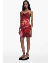 Desigual - Tyler Mcgillivary Mini Floral Dress, Polyester - Lyst