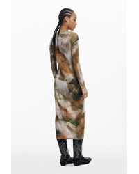 Desigual - Robe À Col Cheminée - Lyst