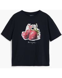 Desigual - Fruit Logo T-Shirt, Cotton - Lyst