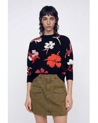 Desigual - Denim Pockets Mini Skirt, Cotton - Lyst