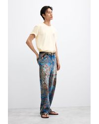 Desigual - Printed Jeans, Cotton - Lyst