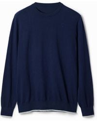Desigual - Plain Seams Pullover, Cotton - Lyst