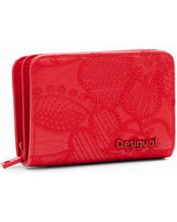 Desigual - S Embroidered Floral Wallet - Lyst
