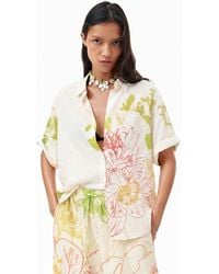 Desigual - Short-Sleeved Floral Shirt, Viscose - Lyst