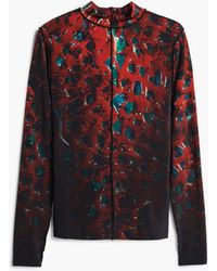 Desigual - Leaf Stitching T-Shirt, Viscose - Lyst