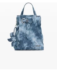 Desigual - Small Denim Backpack - Lyst