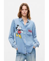 Desigual - Mickey Shirt, Lyocell - Lyst