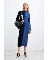 Desigual - Long-Sleeved Knit Dress - Lyst