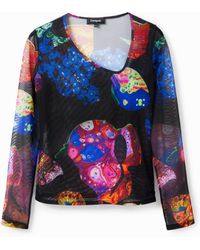 Desigual - M. Christian Lacroix Mineral Tulle T-Shirt, Polyester - Lyst