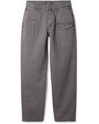 Desigual - Straight Cargo Trousers, Cotton - Lyst