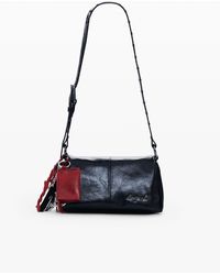 Desigual - Large Shiny Braided Bag, Polyurethane - Lyst