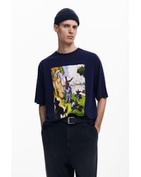 Desigual - Camiseta Estampado Pintura - Lyst