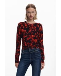 Desigual - Jersey Fino Flores - Lyst
