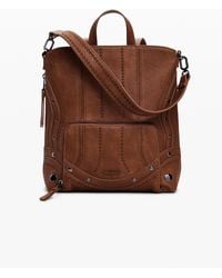 Desigual - Small Faux Leather Patch Backpack - Lyst