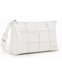 Desigual - Braided Crossbody Bag M With Topstitching, Polyurethane - Lyst