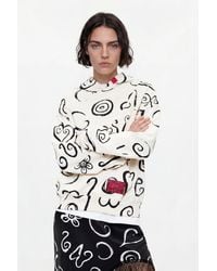 Desigual - Printed 100% Cotton Sweatshirt, Cotton - Lyst