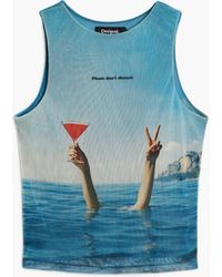 Desigual - Sea Tank Top, Polyester - Lyst