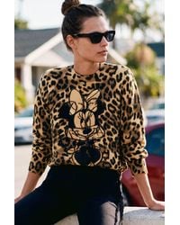 Desigual - Mickey Animal Print Sweater - Lyst