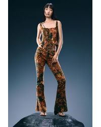 Desigual - Animal Print Corset Top, Cotton - Lyst
